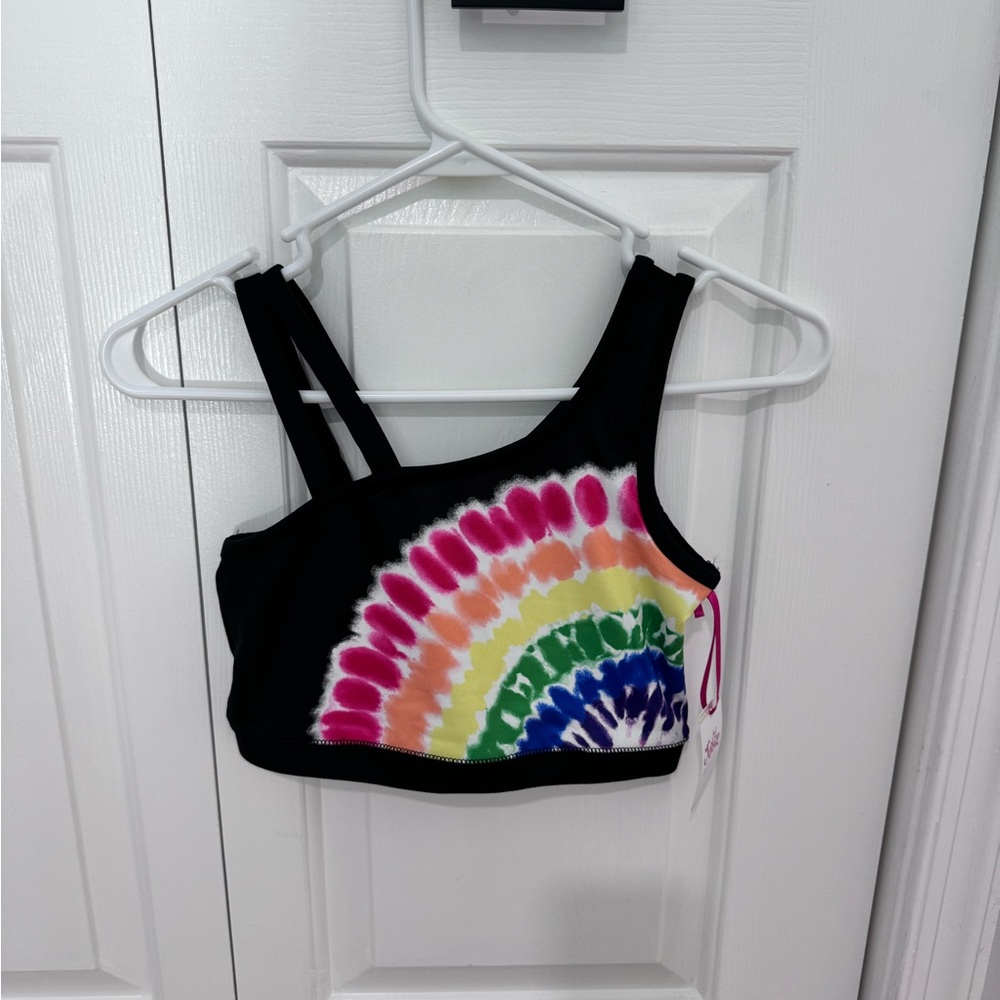 Justice girls sports bra size 10